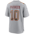 Custom #10 Gray KC Football Shirt Top