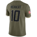 Custom #10 Olive LAC Football Shirt Top
