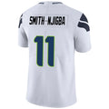 Custom #11 White SEA Football Shirt Top