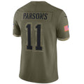 Custom #11 Olive DAL Football Shirt Top