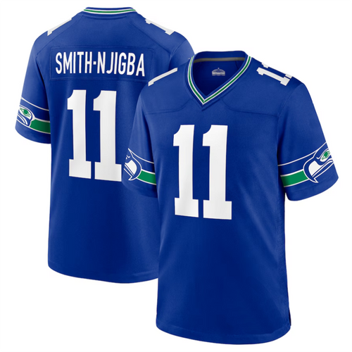 Custom #11 Royal Throwback SEA Football Shirt Top