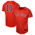 Custom #11 Red BOS Baseball Shirt Top