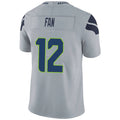 Custom #12 Gray SEA Football Shirt Top