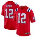 Custom #12 Red NE Football Shirt Top