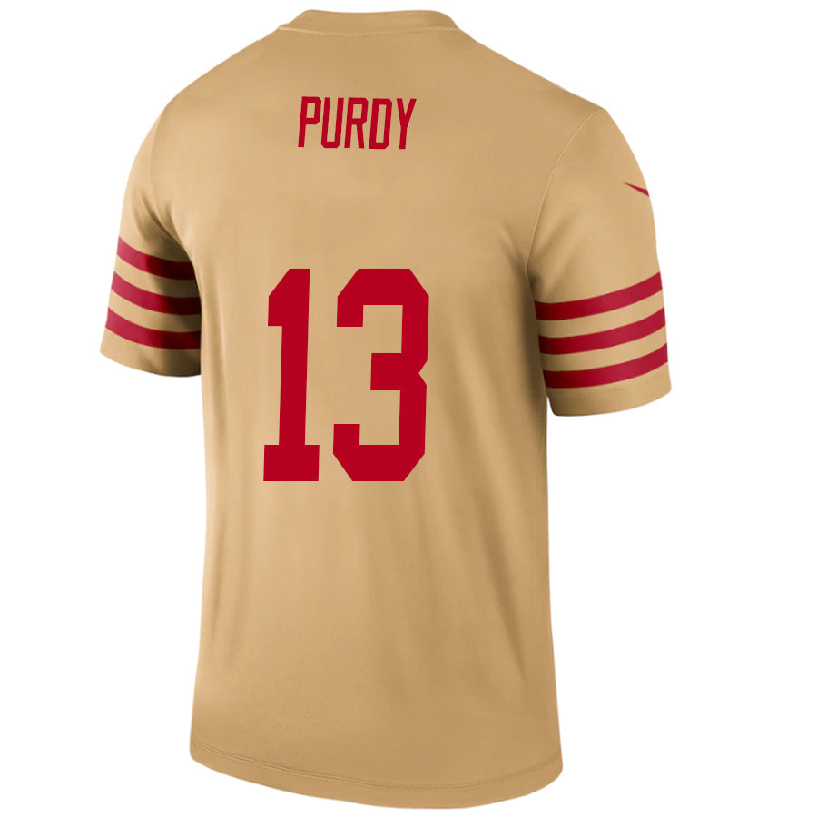 Custom #13 Gold SF Football Shirt Top