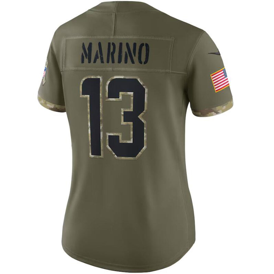 Custom #13 Olive MIA Football Shirt Top