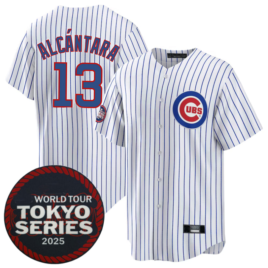 Custom #13 White 2025 CHC Baseball Shirt Top