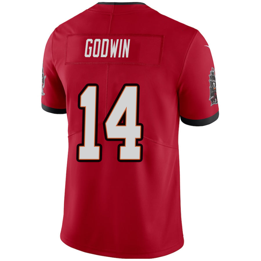 Custom #14 Red TB Football Shirt Top