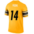 Custom #14 Gold PIT Football Shirt Top