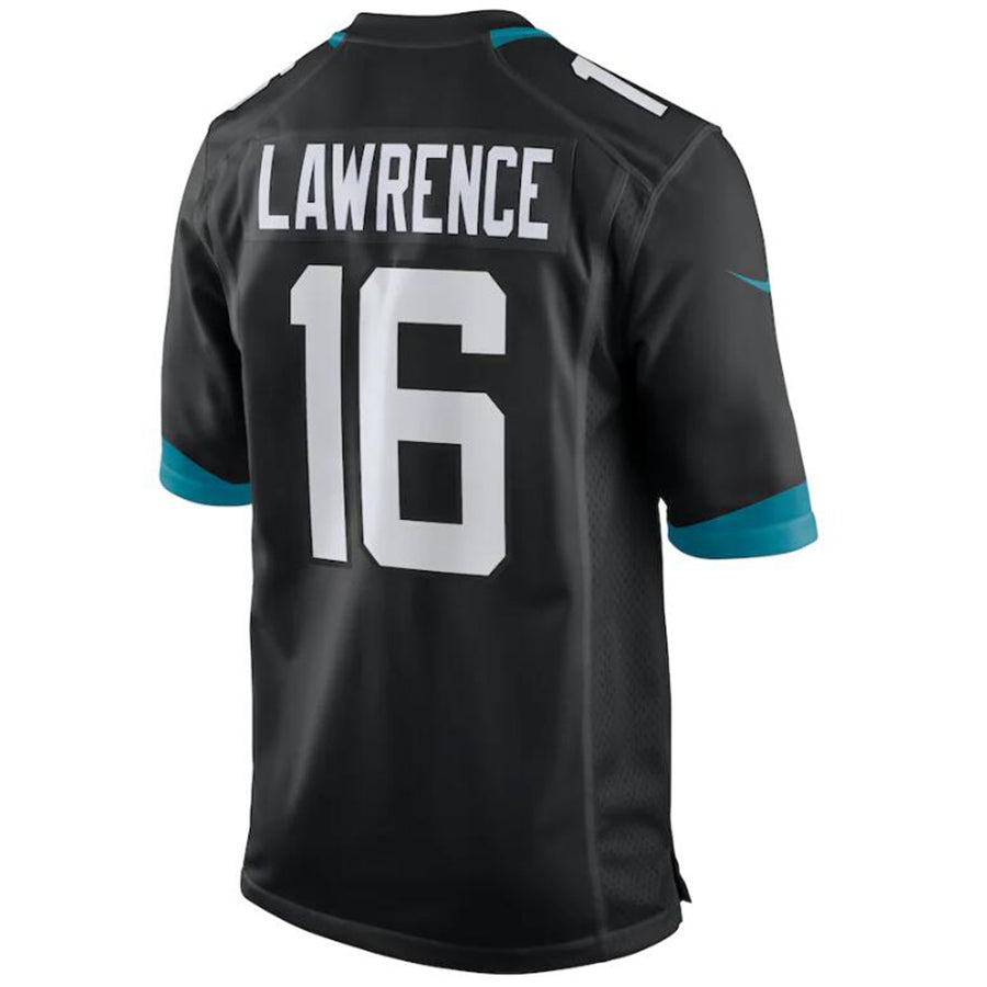 Custom #16 Black JAX Football Shirt Top
