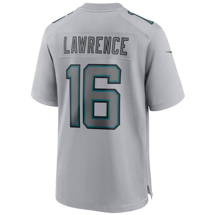 Custom #16 Gray JAX Football Shirt Top