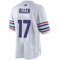 Custom #17 White BUF Football Shirt Top