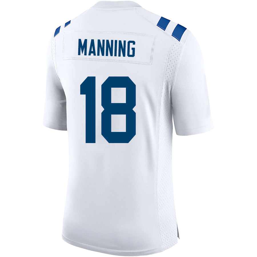 Custom #18 White IND Football Shirt Top