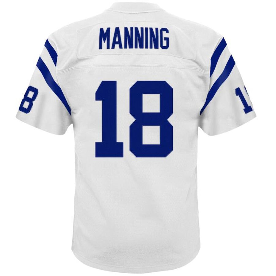 Custom #18 White 2006 IND Football Shirt Top