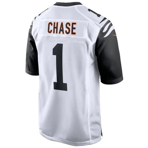 Custom #1 White CIN Football Shirt Top