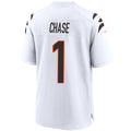 Custom #1 White CIN Football Shirt Top