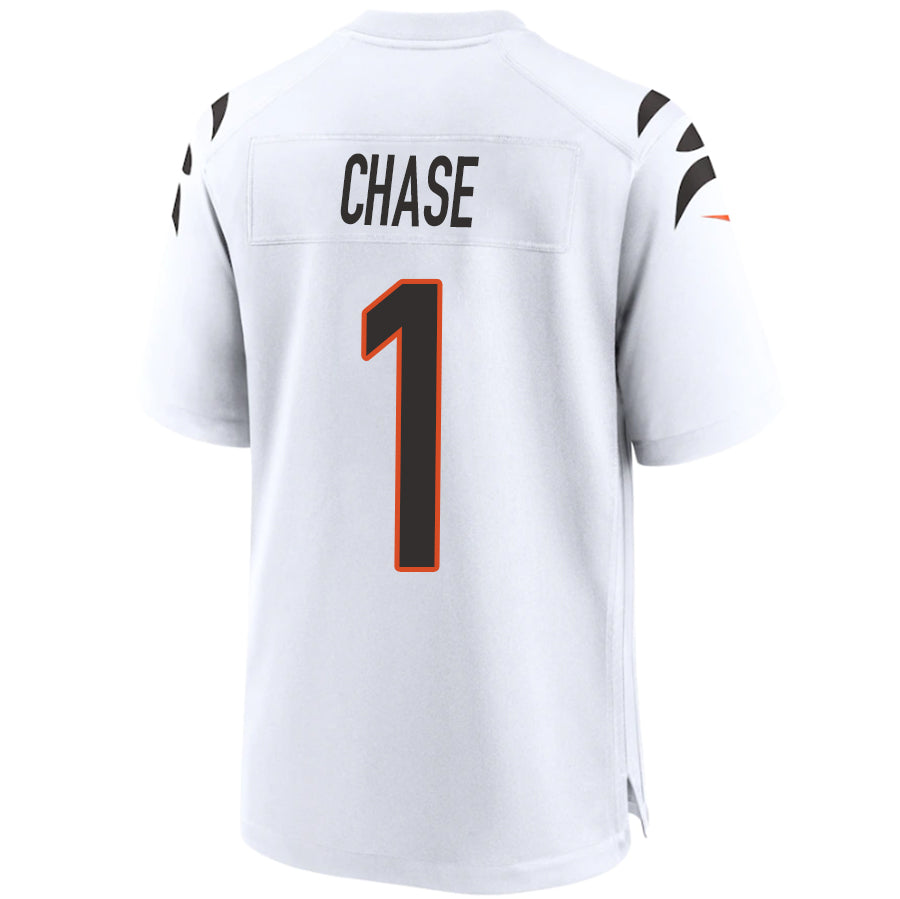 Custom #1 White CIN Football Shirt Top