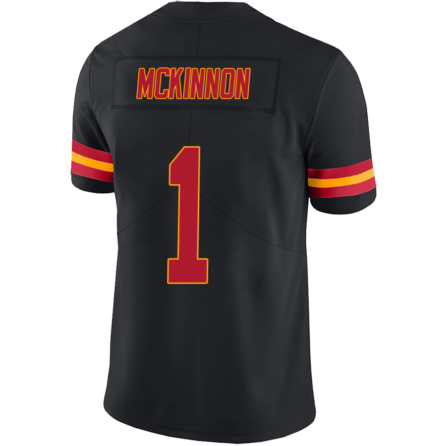 Custom #1 Black KC Football Shirt Top