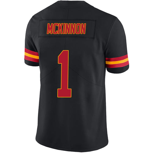 Custom #1 Black KC Football Shirt Top