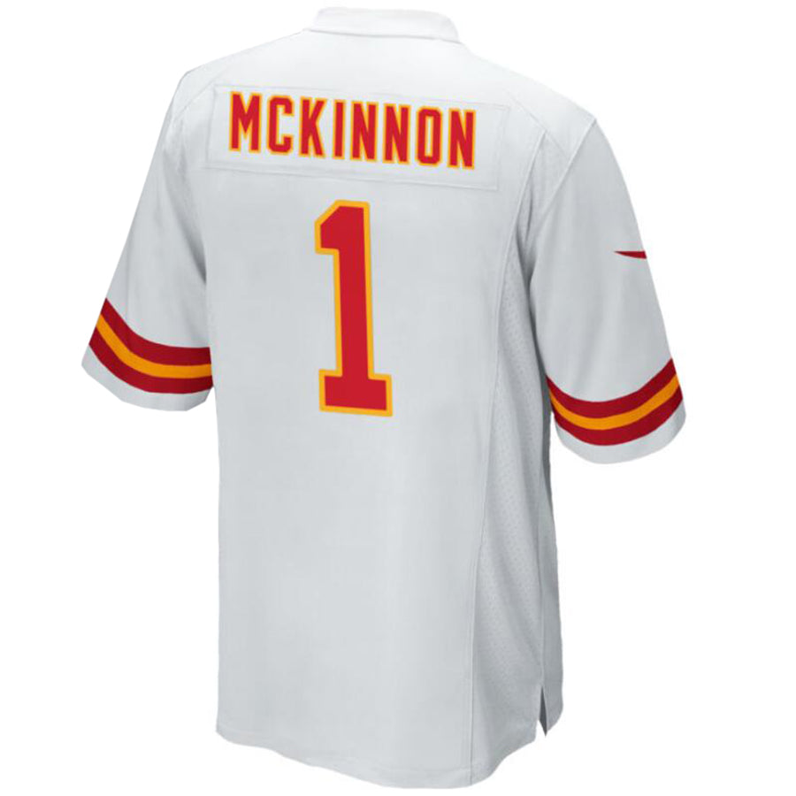 Custom #1 White KC Football Shirt Top