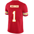 Custom #1 Red KC Football Shirt Top