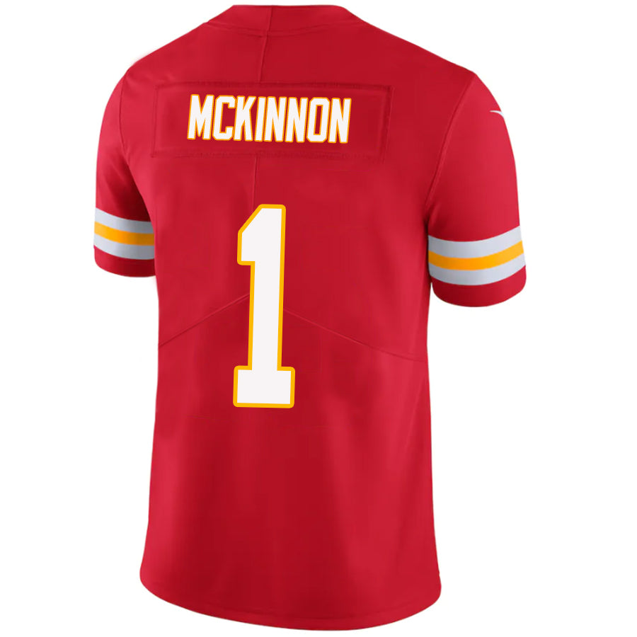Custom #1 Red KC Football Shirt Top