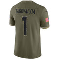 Custom #1 Olive MIA Football Shirt Top