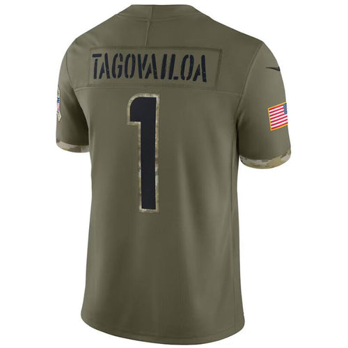 Custom #1 Olive MIA Football Shirt Top