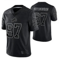 Custom #97 Black DET Football Shirt Top