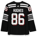 NJ.Devils #86 Jack Hughes Supporters Authentic Autographed Alternate Limited Hockey Jerseys