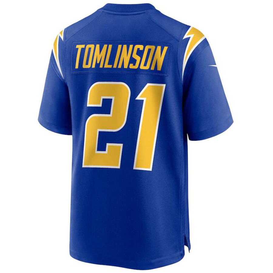 Custom #21 Royal LAC Football Shirt Top