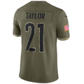 Custom #21 Olive 2022 WAS Football Shirt Top