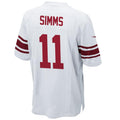 Custom #11 White NYG Football Shirt Top