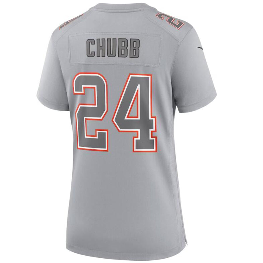 Custom #24 Gray CLE Football Shirt Top