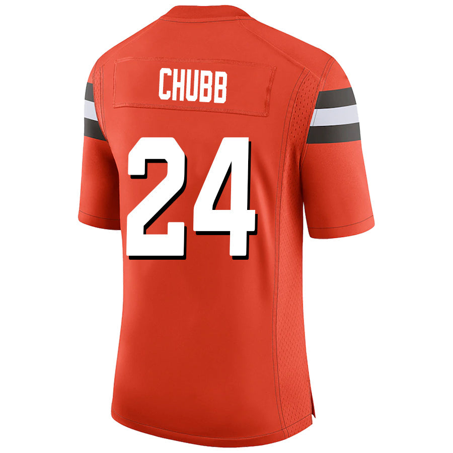 Custom #24 Orange CLE Football Shirt Top