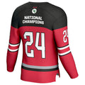 Custom #24 Scarlet OSU Hockey Shirt Top