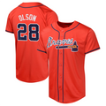 Custom #28 Red ATL Baseball Shirt Top