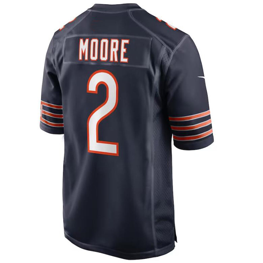 Custom #2 Navy CHI Football Shirt Top