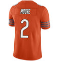 Custom #2 Orange CHI Football Shirt Top