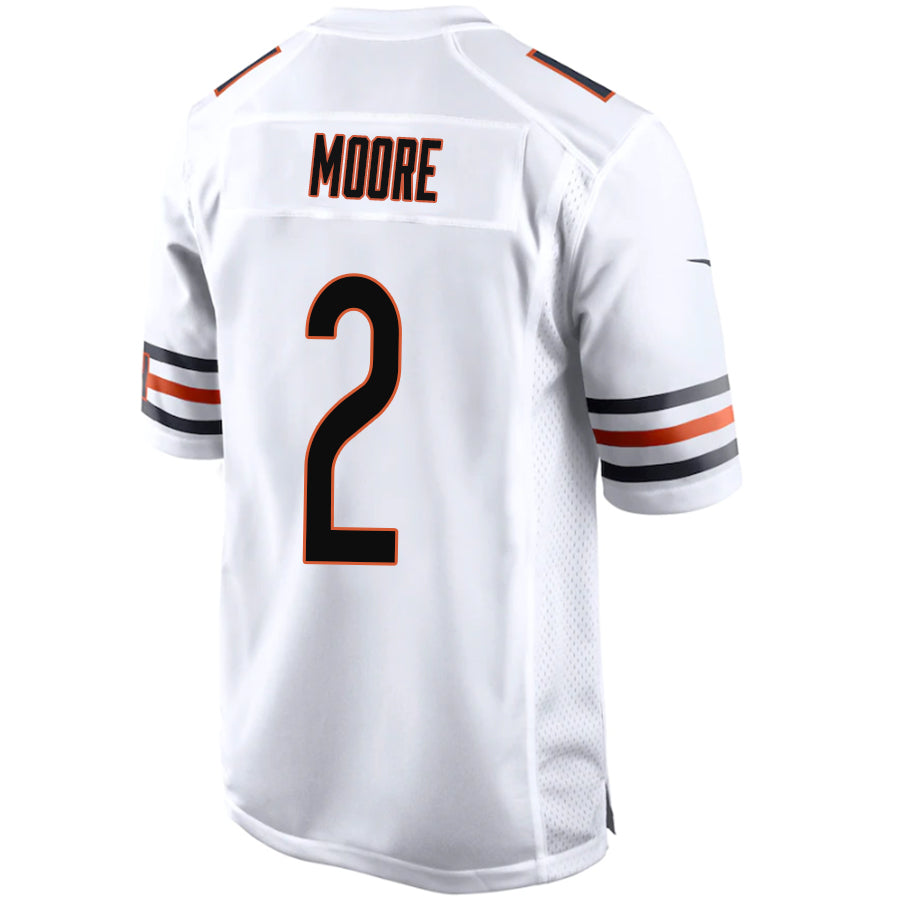 Custom #2 White CHI Football Shirt Top