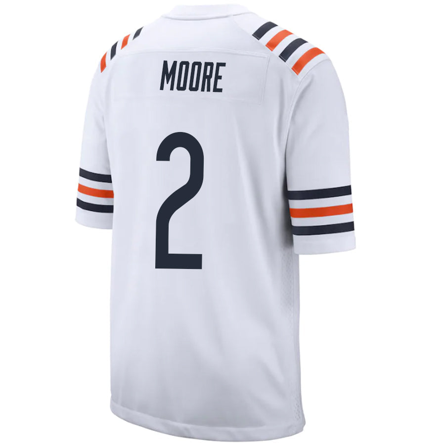 Custom #2 White CHI Football Shirt Top