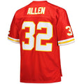 Custom #32 Red 1994 KC Football Shirt Top