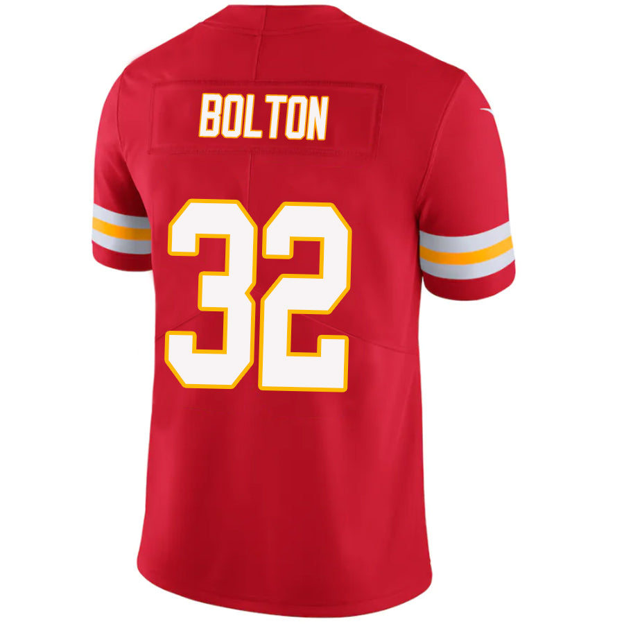 Custom #32 Red KC Football Shirt Top