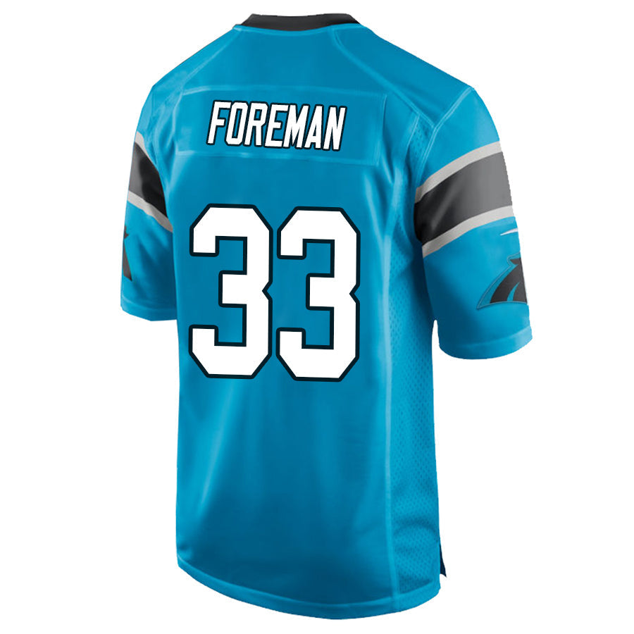 Custom #33 Blue CAR Football Shirt Top