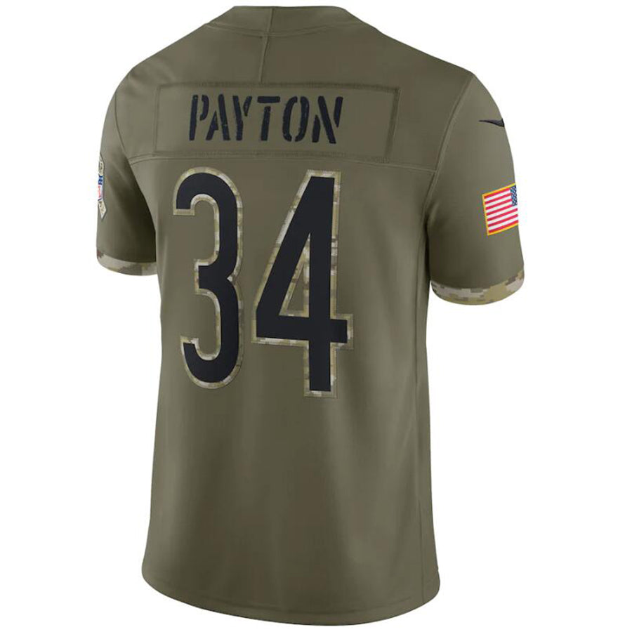 Custom #34 Olive CHI Football Shirt Top