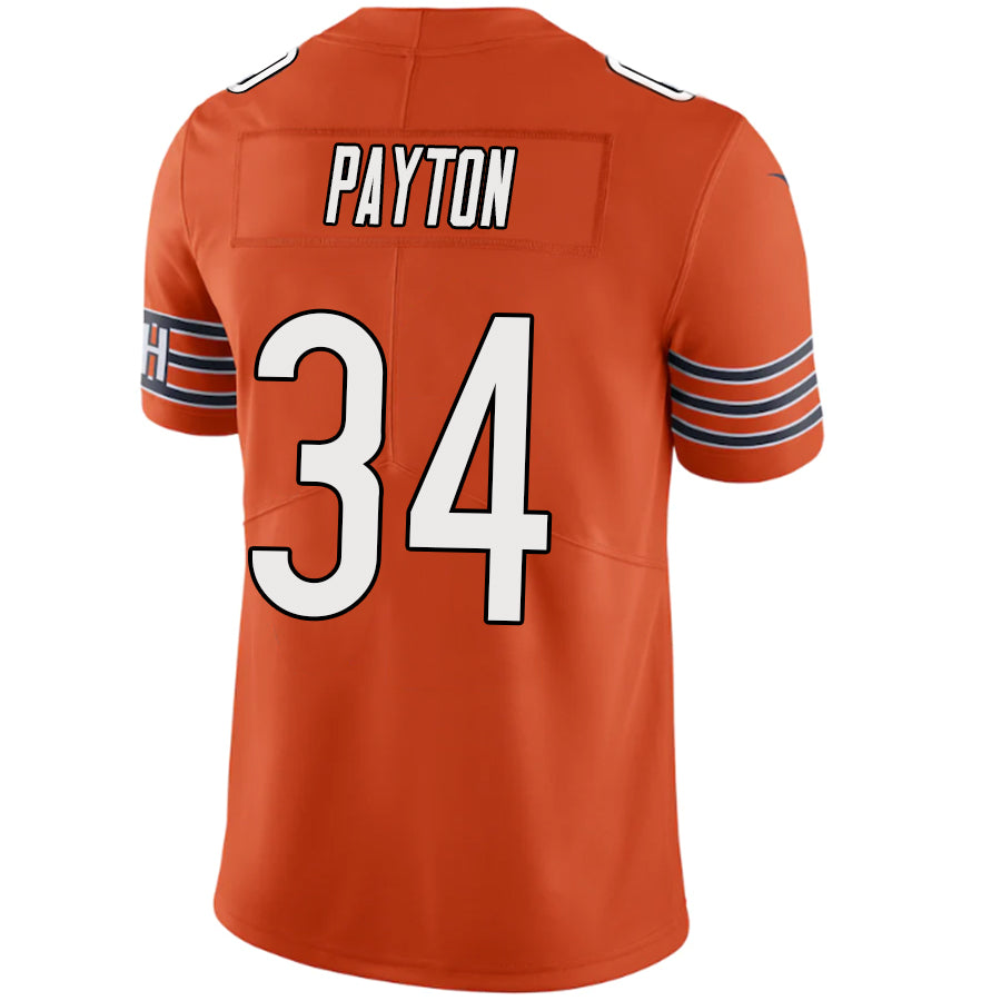 Custom #34 Orange CHI Football Shirt Top