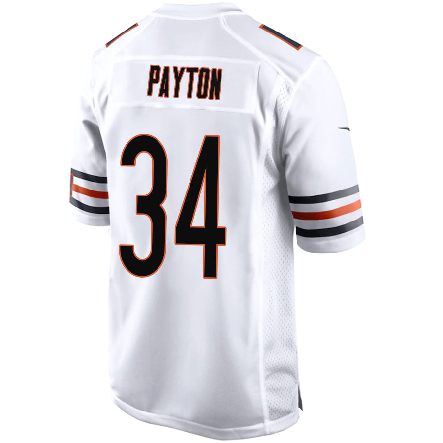 Custom #34 White CHI Football Shirt Top