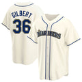Custom #36 Cream SEA Baseball Shirt Top