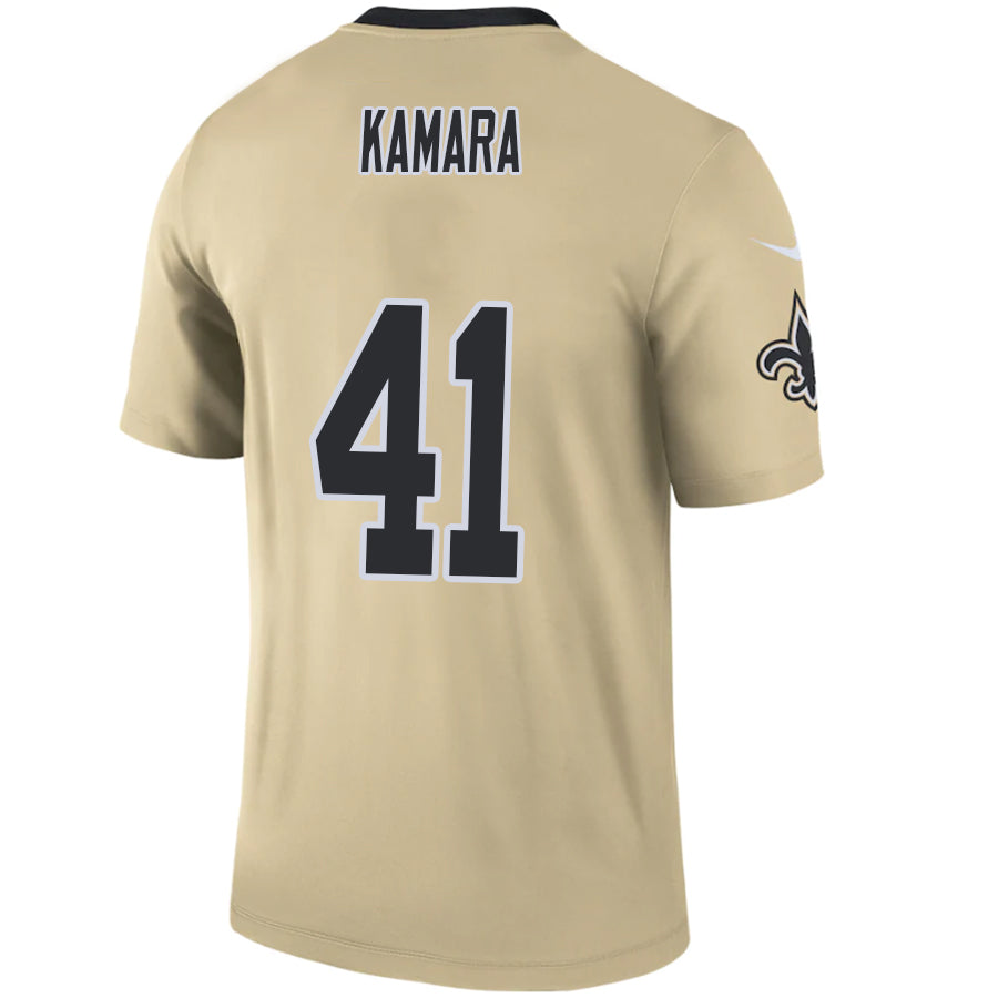Custom #41 Gold NO Football Shirt Top