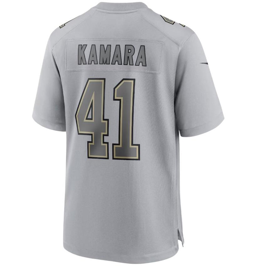 Custom #41 Gray NO Football Shirt Top